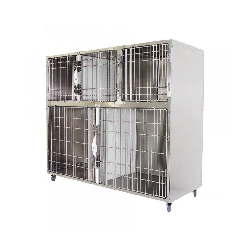 Jaula 5 departamemntos de acero inoxidable (REF. JA002)