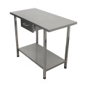 Mesa de tratamiento de acero inoxidable con cajón (REF. ME009)