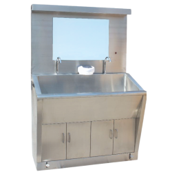 Lavabo inoxidable doble pedal (REF. LAVA004)