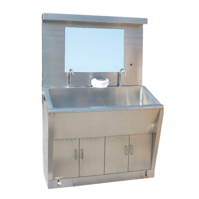 Lavabo inoxidable doble pedal (REF. LAVA004)